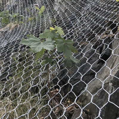 Cestas hexagonais galvanizadas de gavião trenzado de liga galvanizada para suporte de geogrid de construção
