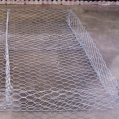Cestas hexagonais galvanizadas de gavião trenzado de liga galvanizada para suporte de geogrid de construção