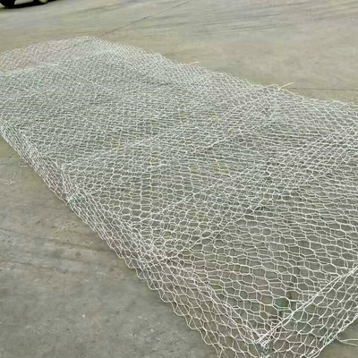 2x1x1m Cesto de gabião de aço hexagonal tecido com Zn-10%AL Resistência à tração 350-550N/mm2