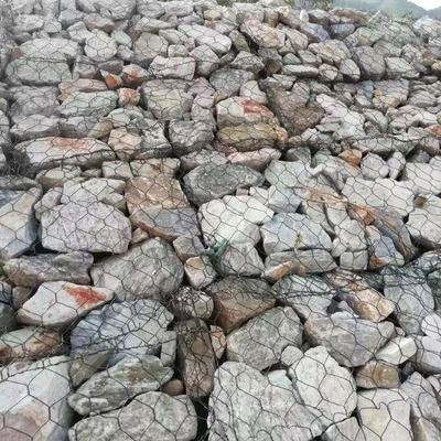 Cestas de gabião galvanizadas de liga Galfan com revestimento de PVC RAL Standard