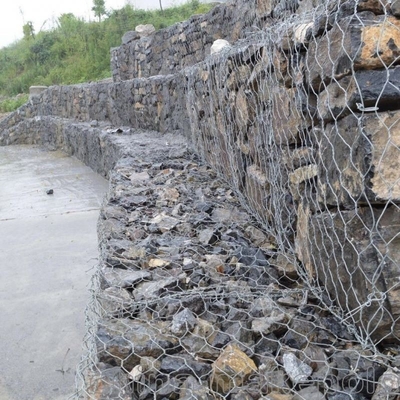 Cestas de gabião galvanizadas de liga Galfan com revestimento de PVC RAL Standard
