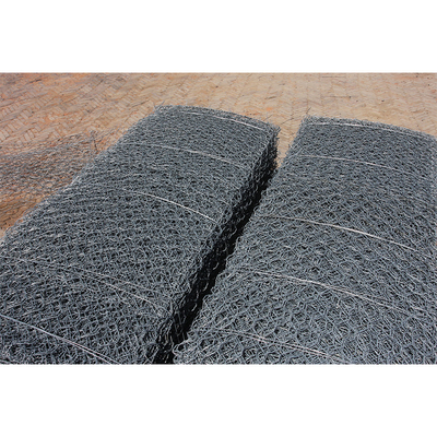 Alta resistência à tração 3,4 mm Galvanizado Gabion malha hexagonal para a proteção da margem do rio
