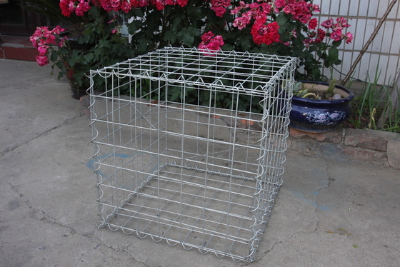 CN GABION Furo quadrado Gabion 3,0 mm Soldadura de pontos de arame de aço para parede de retenção