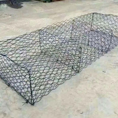 Caixa de carga pesada Soldada em ponto Soldada Galvanizado Gabion Parede de retenção