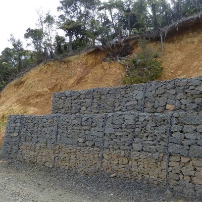 Caixa galvanizada de Gabion de aço Caixa de pedra soldada para reter a paisagem da parede