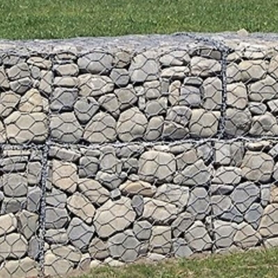 Gabiões Galfan Galvanizados de Ligação Lâmina Soldados 1*1*1M ou Dimensões Personalizadas