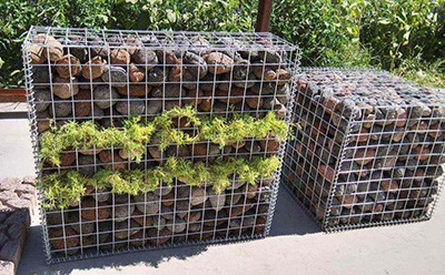 Pre-preenchido Gabion Galvanizado pesado rede de arame hexagonal cesta anti-corrosionado para dique de rio