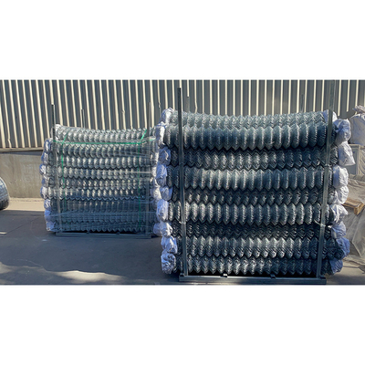 Rede de ligação de cadeia de arame galvanizado com revestimento de PVC para cercas de jardim