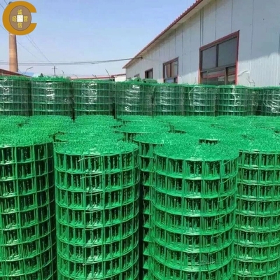 2x2 3/8 polegadas de plástico revestido de malha de arame soldado vedação resistente à erosão de rolos