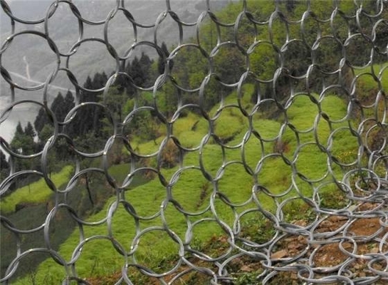 Redes de proteção contra quedas de rocha de malha de diamante galvanizado