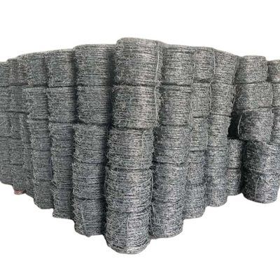 Arame farpado de aço galvanizado de baixa tração de carbono para proteção do perímetro