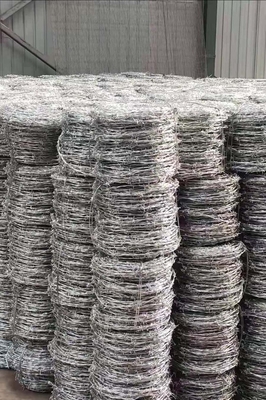 Arame farpado de aço galvanizado de baixa tração de carbono para proteção do perímetro