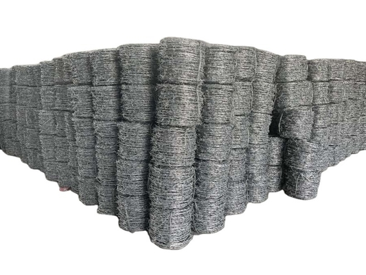 Grelha de arame farpado revestida de PVC galvanizado 2.0-4.0mm