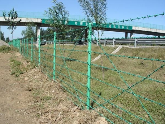 Grelha de arame farpado revestida de PVC galvanizado 2.0-4.0mm