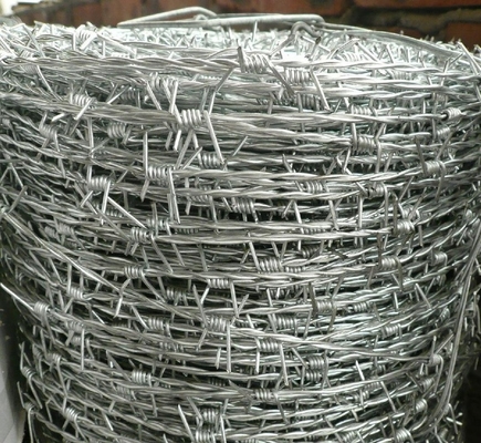 Grelha de arame farpado revestida de PVC galvanizado 2.0-4.0mm