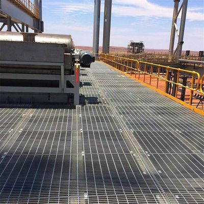 Plataforma galvanizada de grades de aço com buraco quadrado