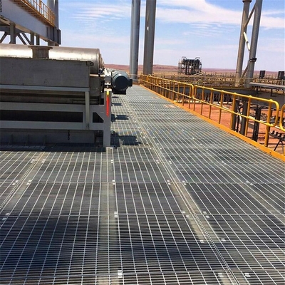 Grelha de aço galvanizado com buraco quadrado antiderrapante