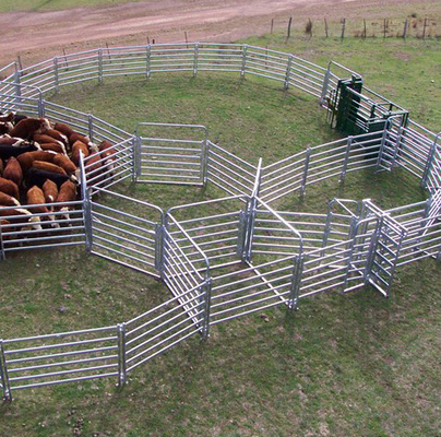 Painéis de vedação de gado galvanizados de metal padrão para quintas de gado