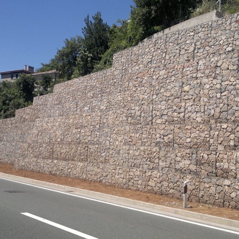 Gabiões Galfan Galvanizados de Ligação Lâmina Soldados 1*1*1M ou Dimensões Personalizadas